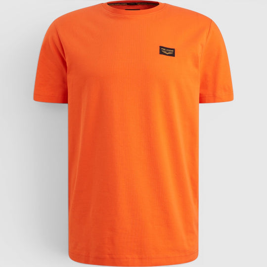 Oranje PME Legend Guyver t-shirt heren detail korte mouw