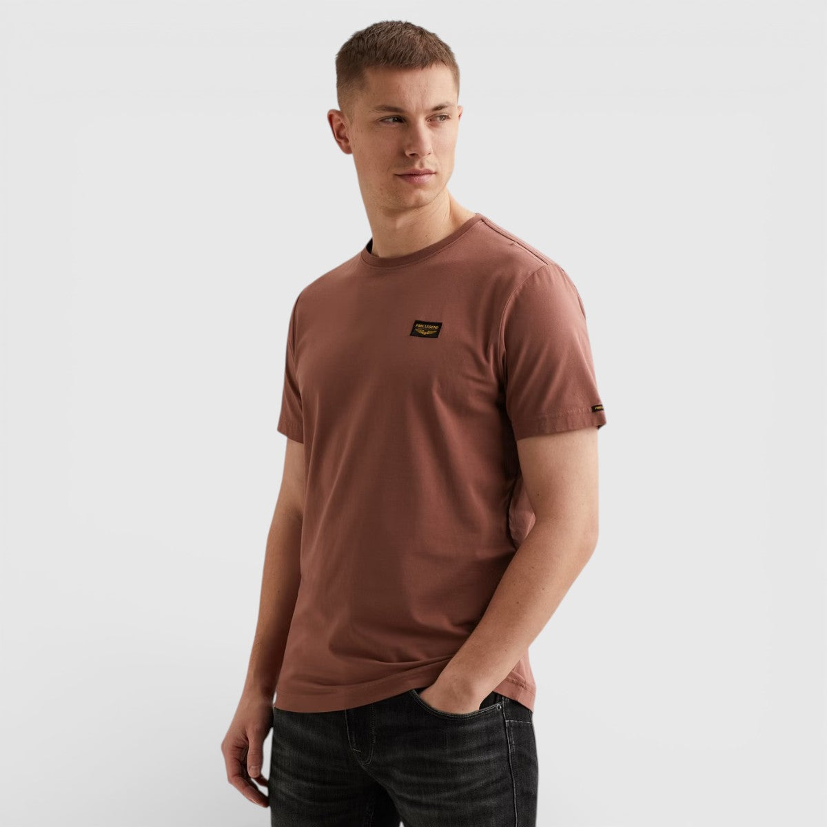 PTSS2602599-4085 PME Legend Short Sleeve Round Neck Guyver T-Shirt Roan Rouge / Rood