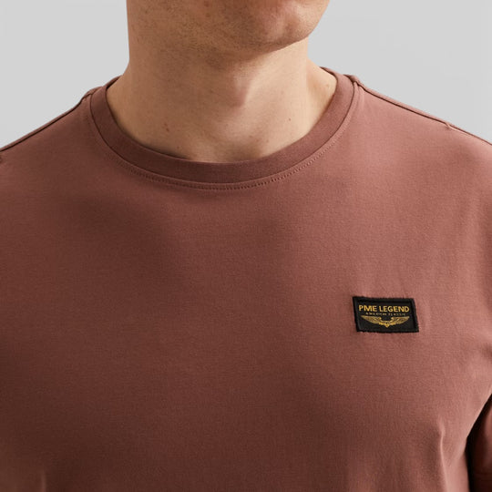 PTSS2602599-4085 PME Legend Short Sleeve Round Neck Guyver T-Shirt Roan Rouge / Rood