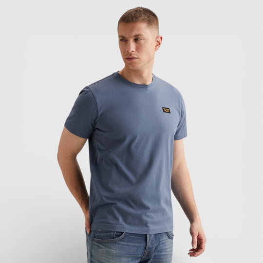 PTSS2602599-5052 PME Legend Short Sleeve Round Neck Guyver T-Shirt Bijou Blue / Blauw