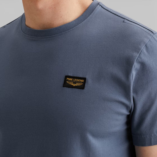 PTSS2602599-5052 PME Legend Short Sleeve Round Neck Guyver T-Shirt Bijou Blue / Blauw
