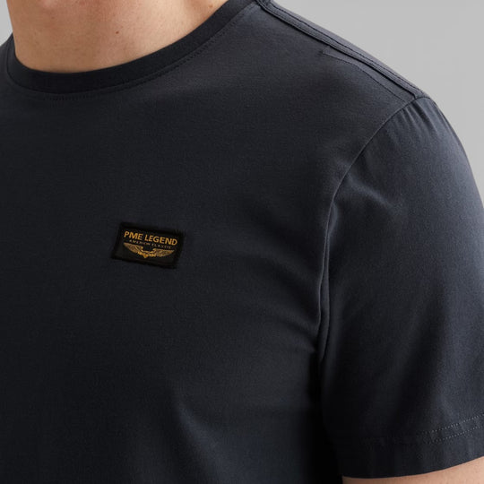PTSS2602599-5116 PME Legend Short Sleeve Round Neck Guyver T-Shirt Mood Indigo / Blauw