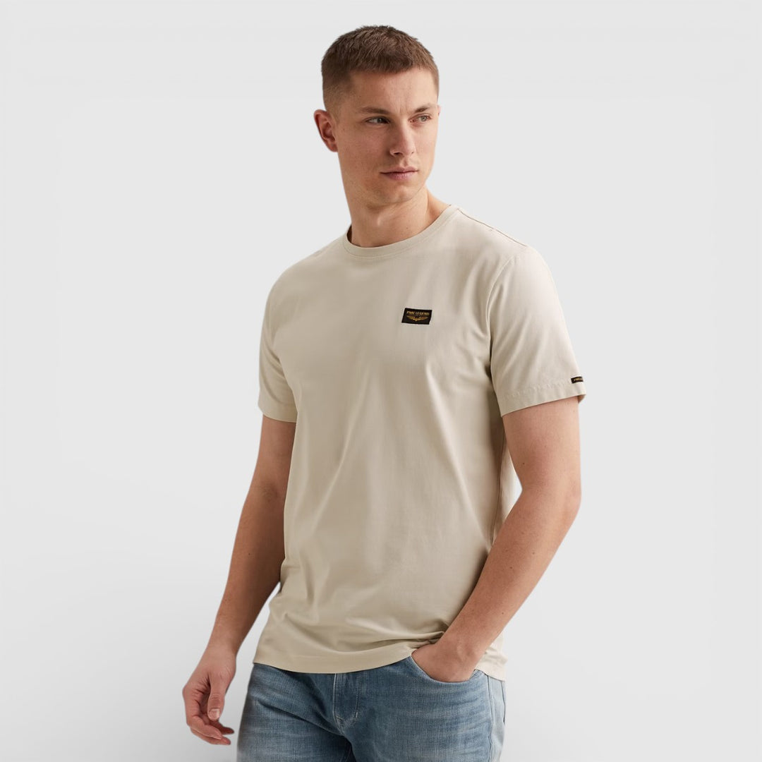 PTSS2602599-7013 PME Legend Short Sleeve Round Neck Guyver T-Shirt Bone White / Beige