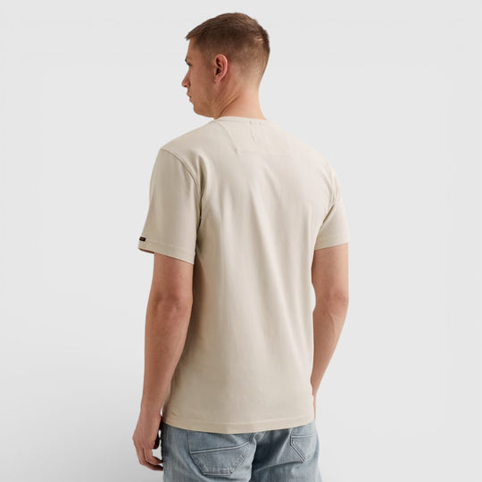 PTSS2602599-7013 PME Legend Short Sleeve Round Neck Guyver T-Shirt Bone White / Beige