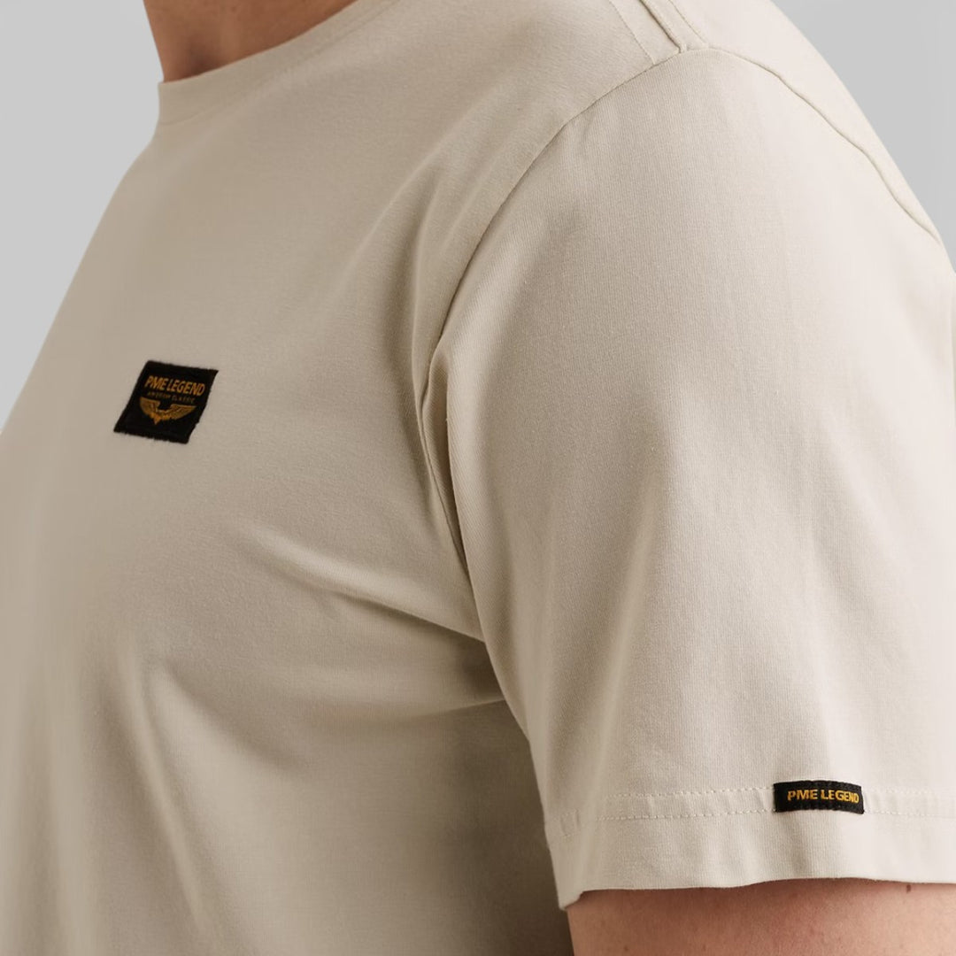 PTSS2602599-7013 PME Legend Short Sleeve Round Neck Guyver T-Shirt Bone White / Beige