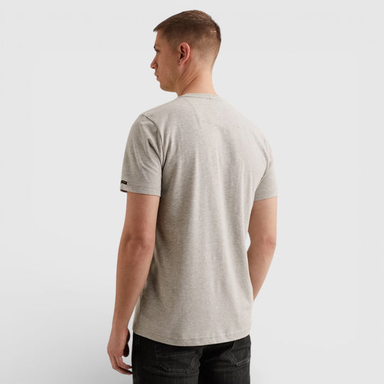 PTSS2602599-921 PME Legend Short Sleeve Round Neck Guyver T-Shirt Light Grey Melee / Grijs Wit