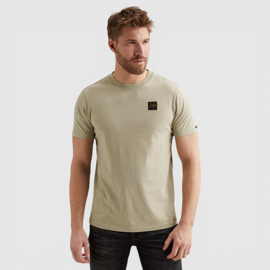 PTSS2604562-6001 PME Legend T-Shirt Washed Garment Dye Spray Green