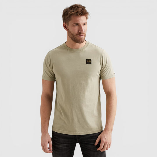 PTSS2604562-6001 PME Legend T-Shirt Washed Garment Dye Spray Green