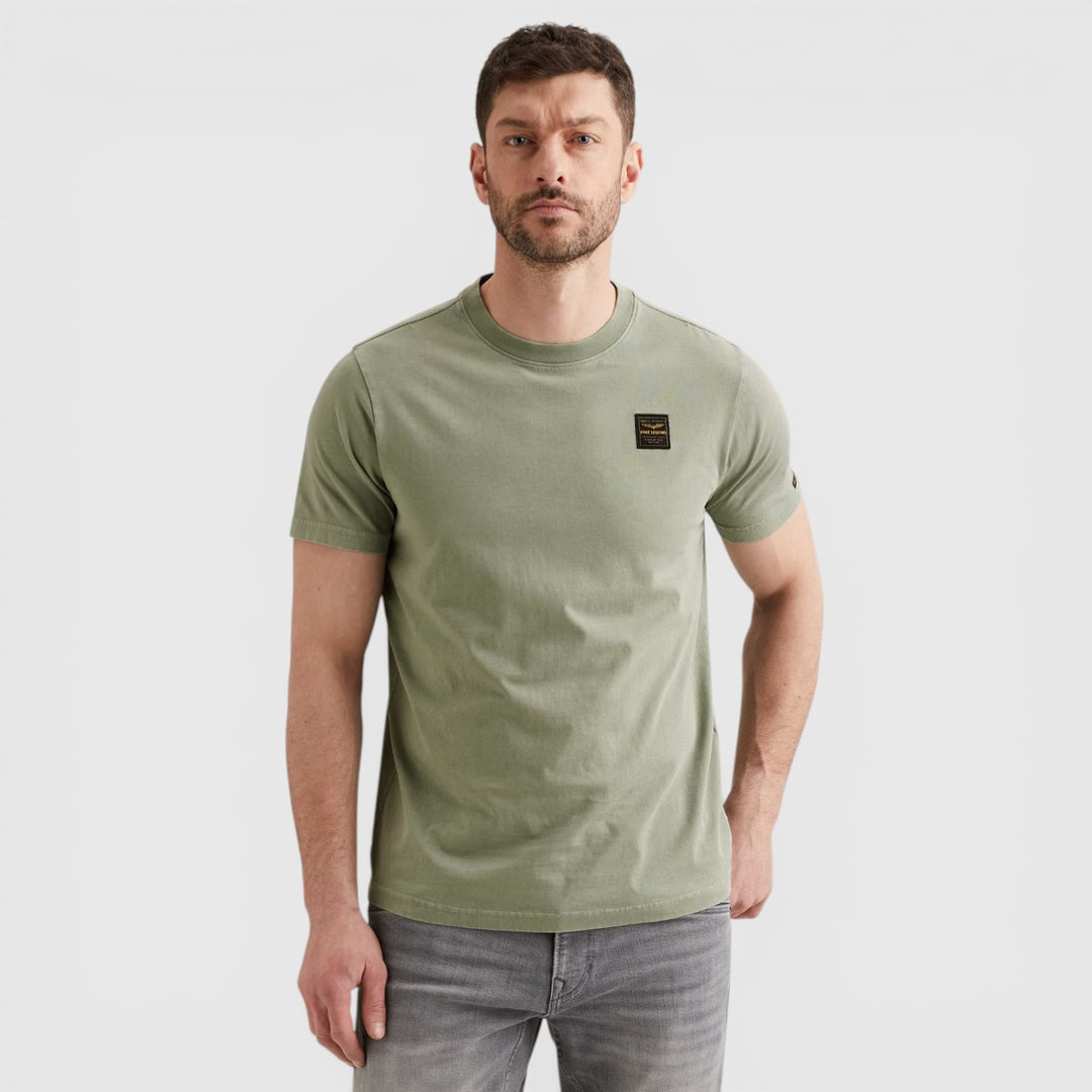 PTSS2604562-6123 PME Legend T-Shirt Washed Garment Dye Iceberg Green
