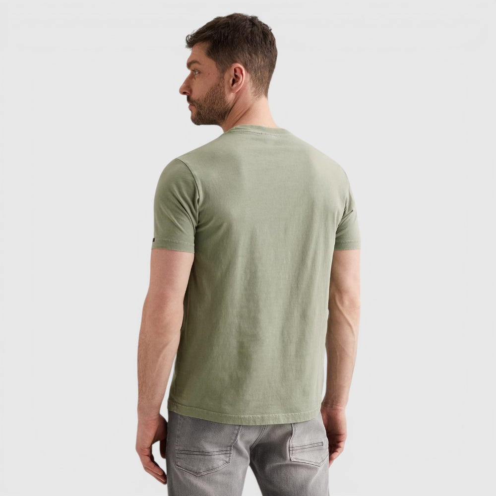 PTSS2604562-6123 PME Legend T-Shirt Washed Garment Dye Iceberg Green
