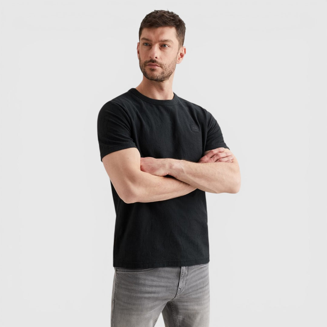 PTSS2604564-5282 PME Legend T-Shirt Jacquard Jersey Carbon