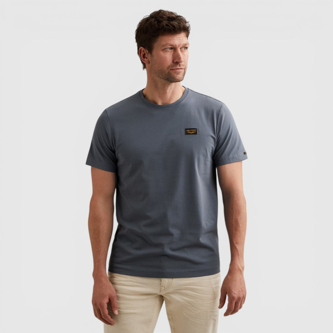 PTSS2604599-5301 PME Legend Short Sleeve Round Neck Guyver T-Shirt Vintage Indigo / Blauw