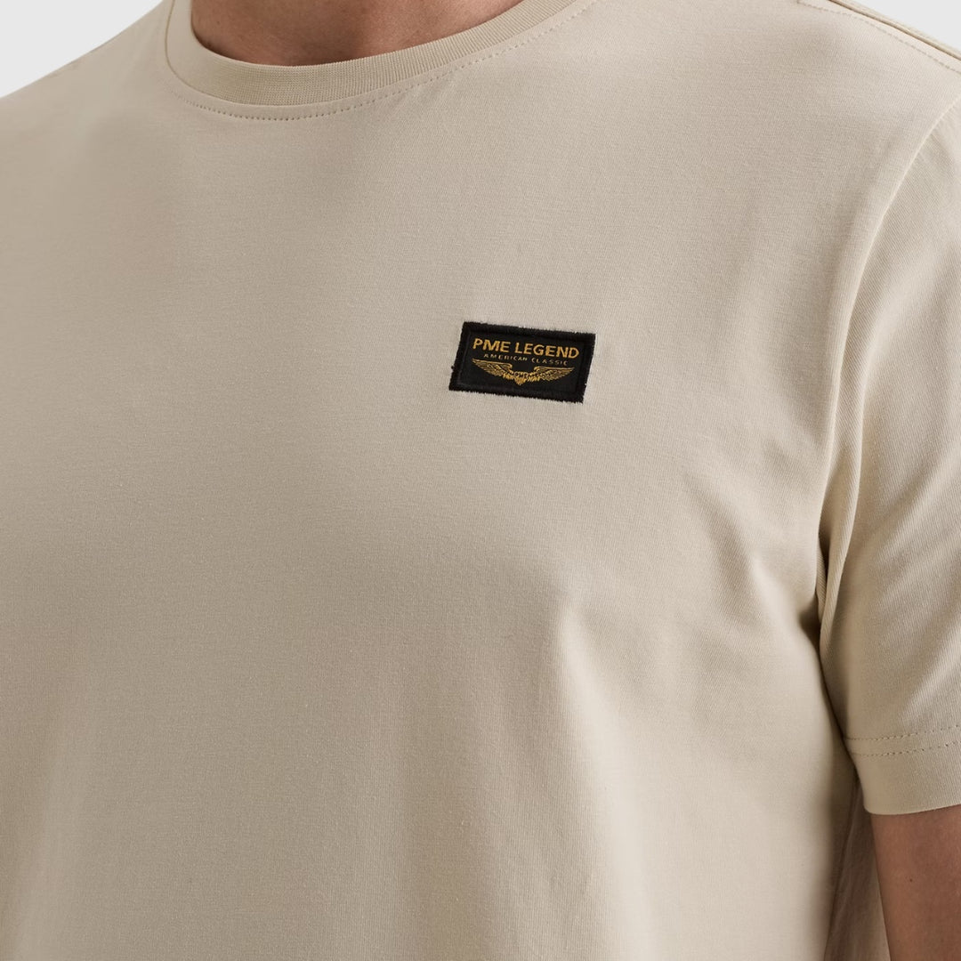 PTSS2608599-7013 PME Legend Short Sleeve Round Neck Guyver T-Shirt Bone White / Beige