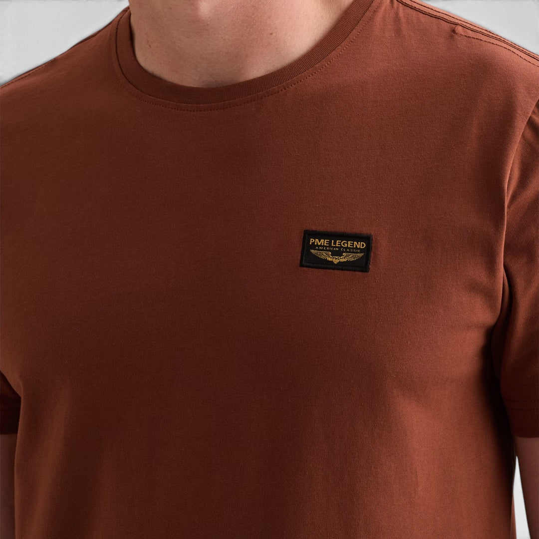 PTSS2608599-8178 PME Legend Short Sleeve Round Neck Guyver T-Shirt Arabian Spice / Rood