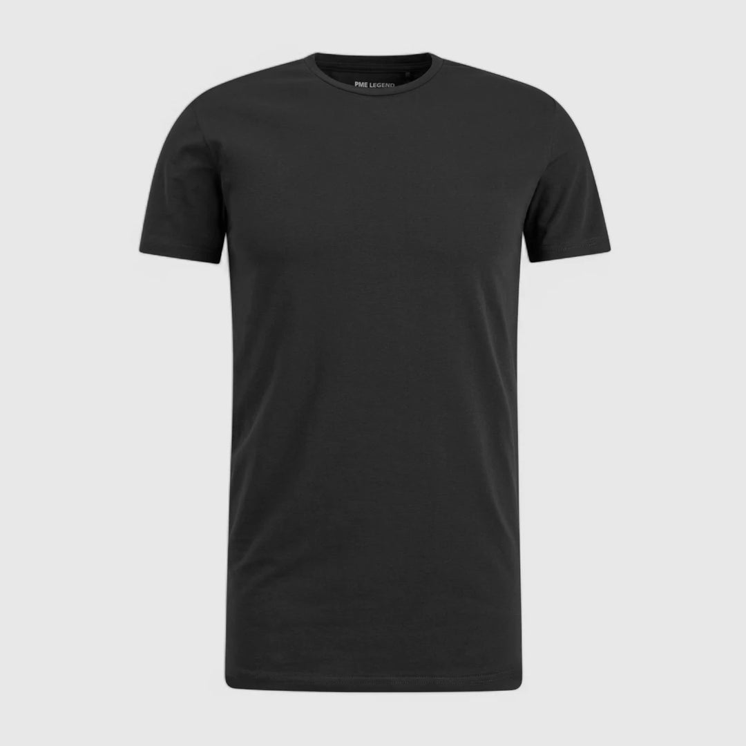 PUW00112-999 PME Legend Round Neck Basic T-Shirt Black Black