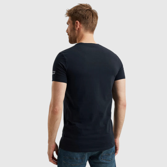 PUW00112-5287 PME Legend Round Neck Basic T-Shirt Navy