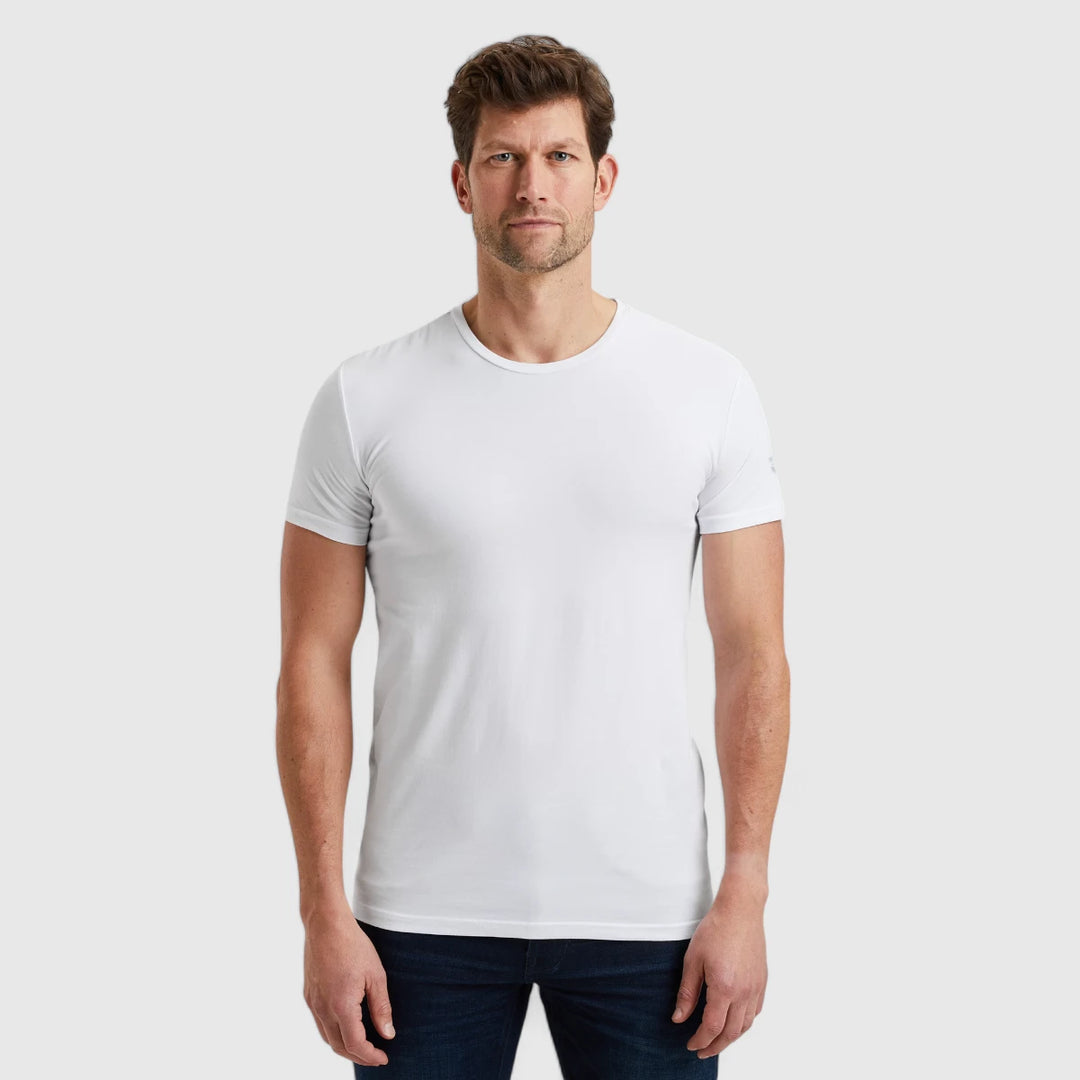 PUW00112-900 PME Legend Round Neck Basic T-Shirt White