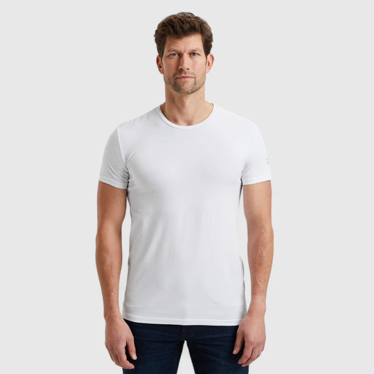 PUW00112-900 PME Legend Round Neck Basic T-Shirt White