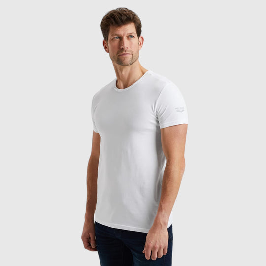 PUW00112-900 PME Legend Round Neck Basic T-Shirt White