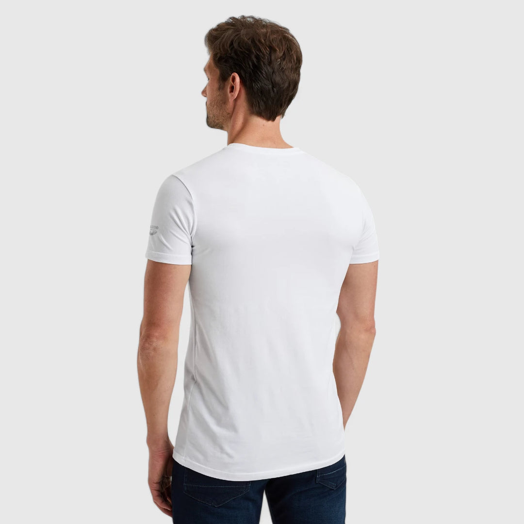 PUW00112-900 PME Legend Round Neck Basic T-Shirt White