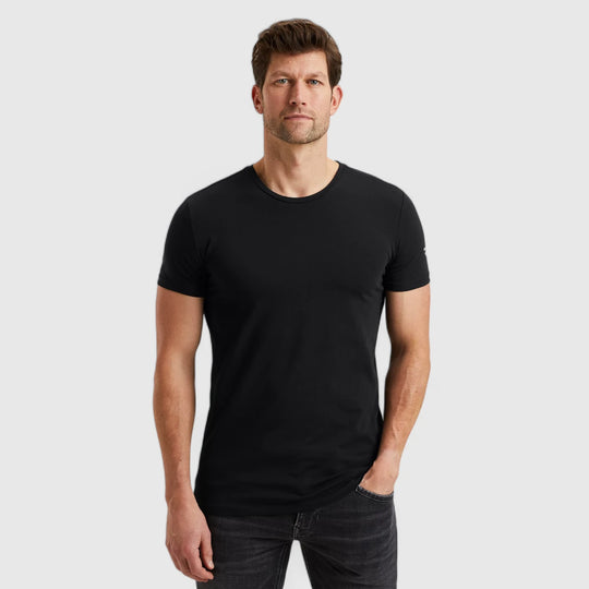 PUW00112-999 PME Legend Round Neck Basic T-Shirt Black Black