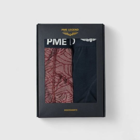 PUW2502930-4021 PME Legend Boxershorts Color Cotton Elastan 2-Pack Dry Rose / Rood