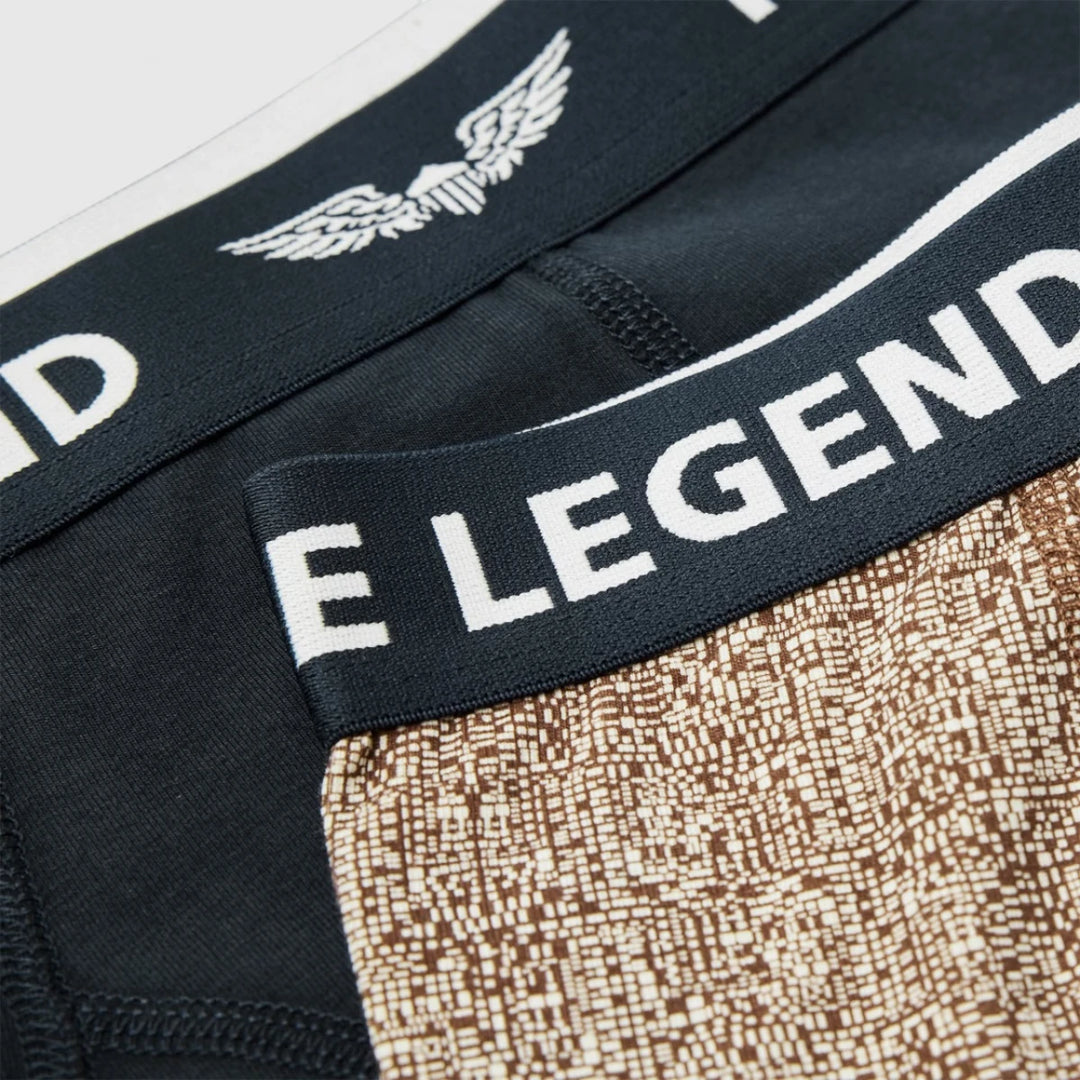 PUW2508951-8203 PME Legend Boxershorts Color Cotton Elastan 2-Pack Marron