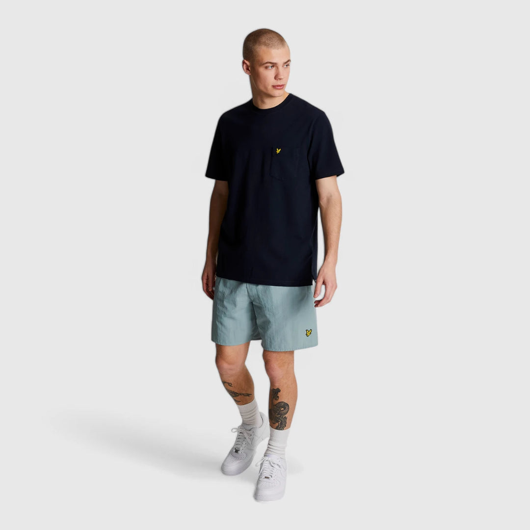 SH1204VB-A19 Lyle & Scott Plain Swimshort Slate Blue