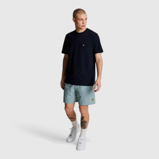 SH1204VB-A19 Lyle & Scott Plain Swimshort Slate Blue