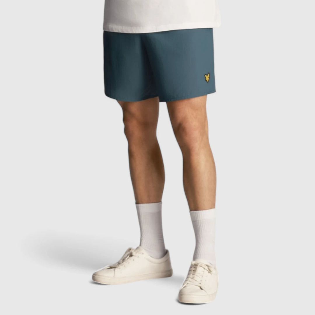 SH1204VB-W746 Lyle & Scott Plain Swimshort Malachite Green