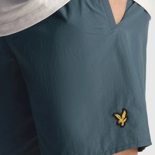 SH1204VB-W746 Lyle & Scott Plain Swimshort Malachite Green