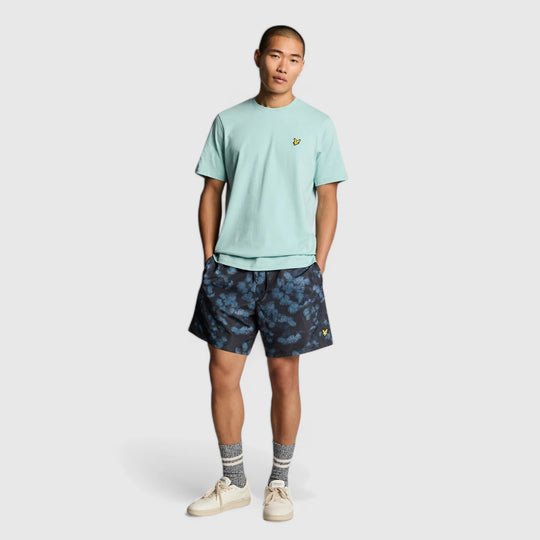 SH2204V-Z271 Lyle & Scott Digital Floral Print Swim Short Dark Navy