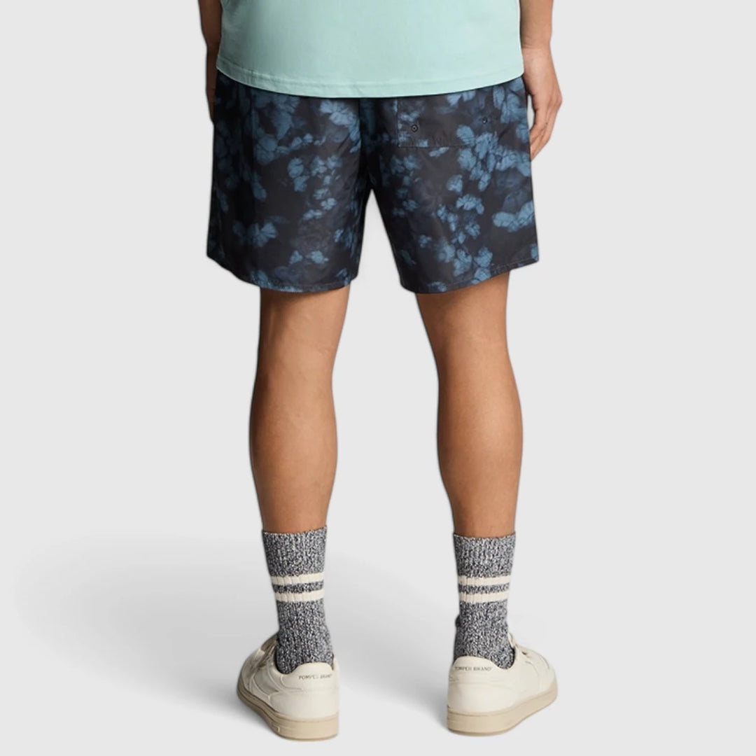 SH2204V-Z271 Lyle & Scott Digital Floral Print Swim Short Dark Navy