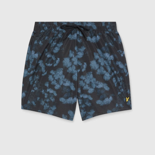 SH2204V-Z271 Lyle & Scott Digital Floral Print Swim Short Dark Navy