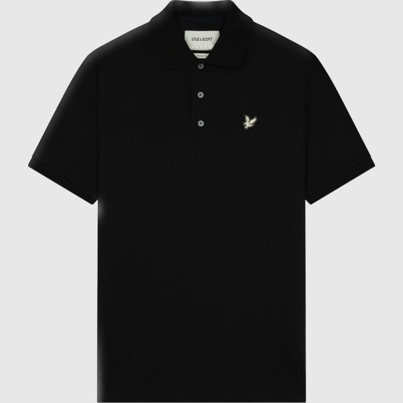 sp1941v w835 flatback pique polo shirt short sleeve lyle & Scott polo crop2