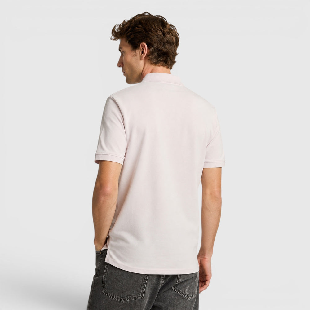 SP400VOG-X599 Lyle & Scott Plain Polo Shirt Short Sleeve Mist Lilac
