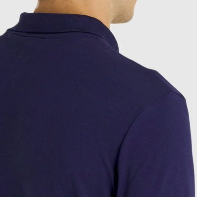 sp400vog z99 plain polo shirt short sleeve lyle & scott polo navy crop2