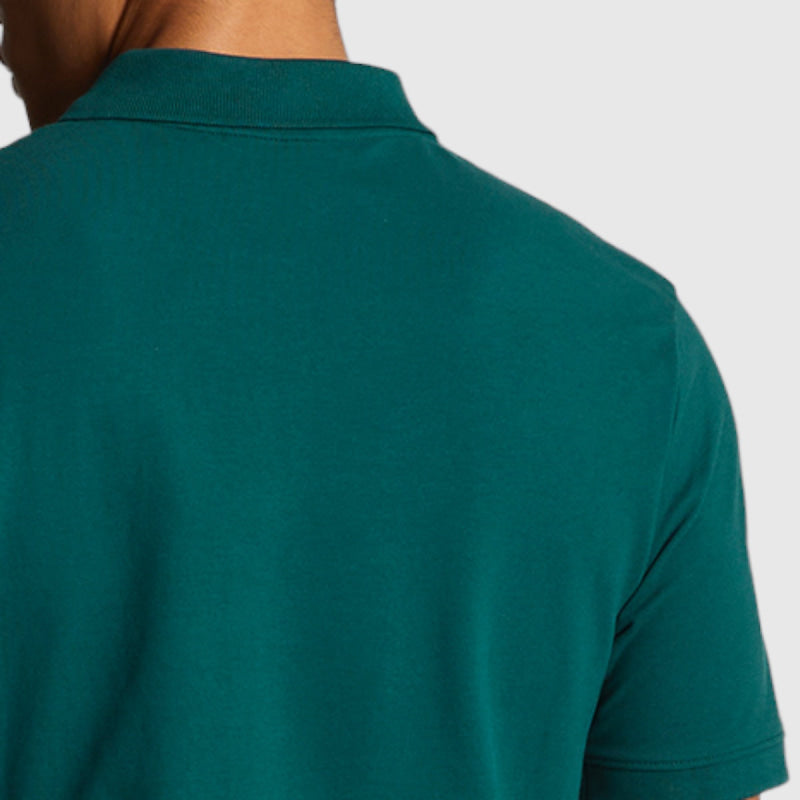 sp400vog-w584 plain polo shirt short sleeve  lyle & scott polo malachite green crop3