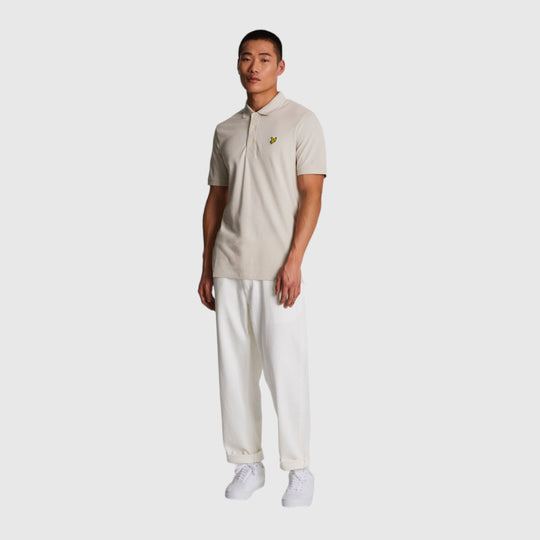 sp400vog-w870 plain polo shirt short sleeve lyle & scott polo cove crop1