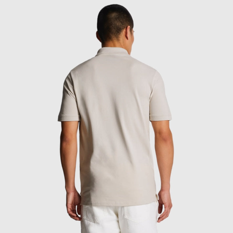 sp400vog-w870 plain polo shirt short sleeve lyle & scott polo cove back