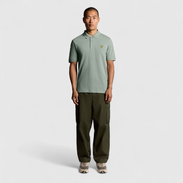 SP400VOG-X882 Lyle & Scott Plain Polo Shirt Short Sleeve Colt Mint / Groen