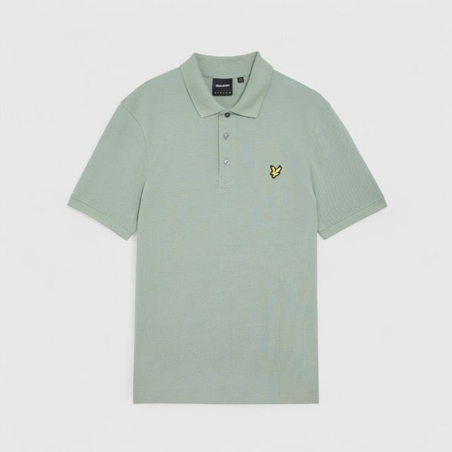 SP400VOG-X882 Lyle & Scott Plain Polo Shirt Short Sleeve Colt Mint / Groen