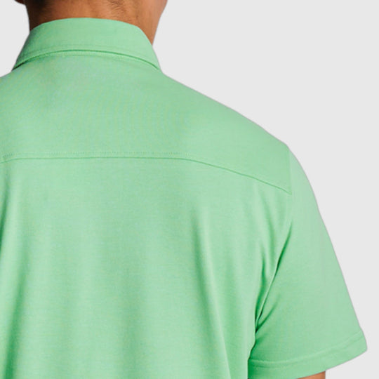 sw2003v-x156 short sleeve pique shirt lyle & scott overhemd lawn green crop3