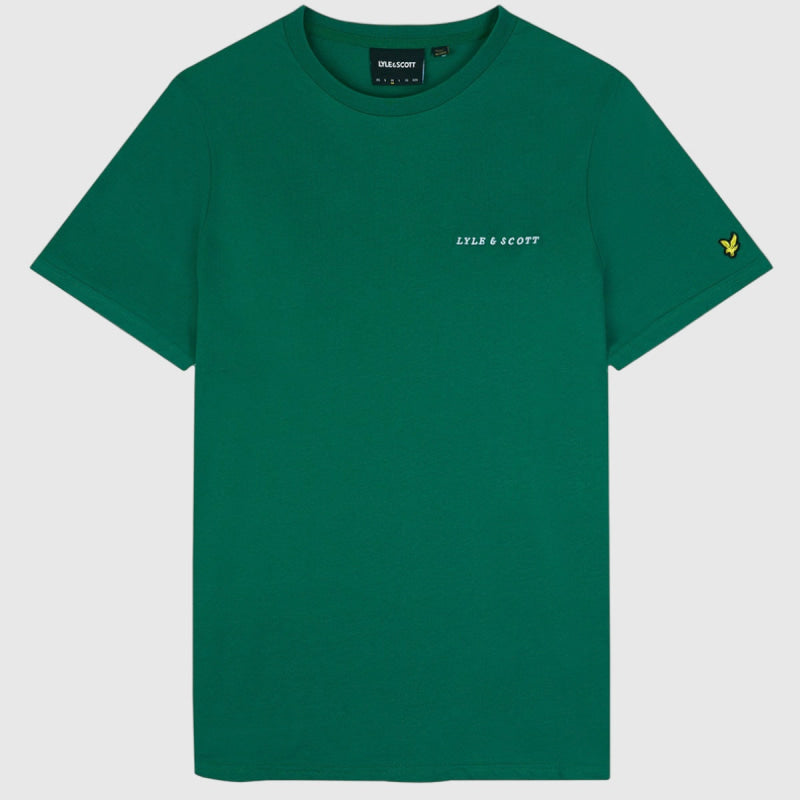 ts2007v x154 embroidered t-shirt short sleeve lyle & Scott t-shirt green crop4