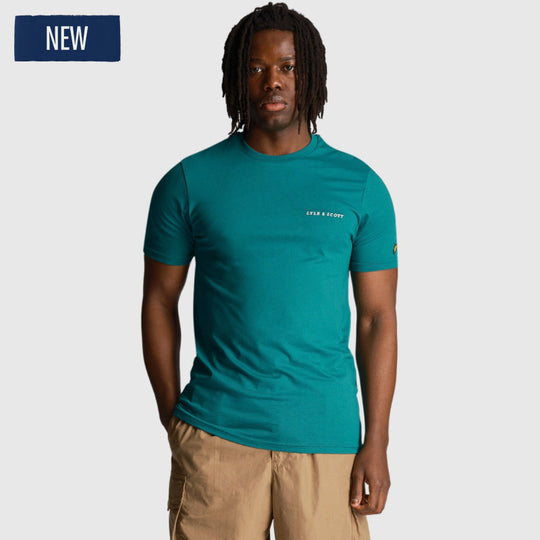 ts2007v x154 embroidered t-shirt short sleeve lyle & Scott t-shirt green