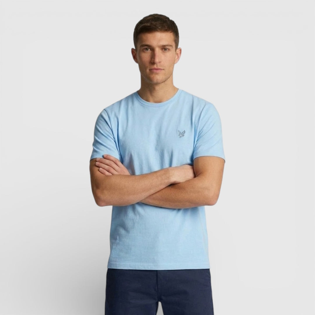 TS2255TONT-Y075 Lyle & Scott T-Shirt Tonal Eagle Superfine Airy Blue / Blauw