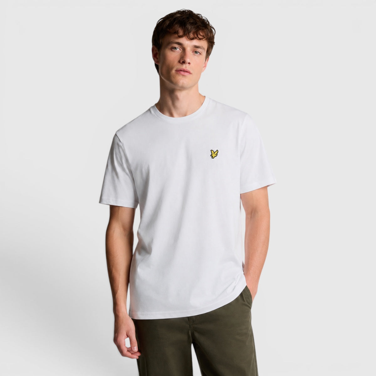ts400vog 626 plain t-shirt short sleeve lyle & scott polo white body