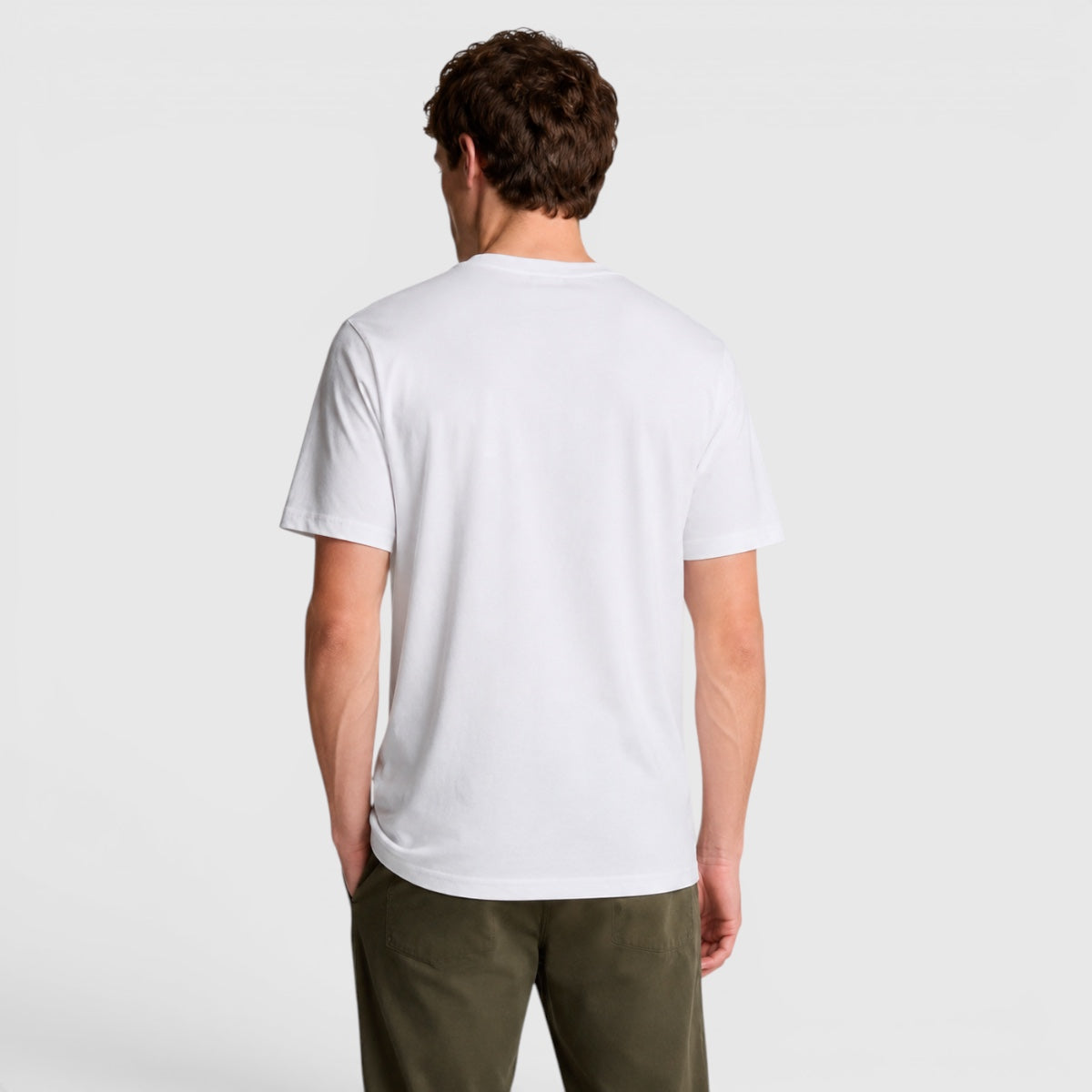 ts400vog 626 plain t-shirt short sleeve lyle & scott polo white body
