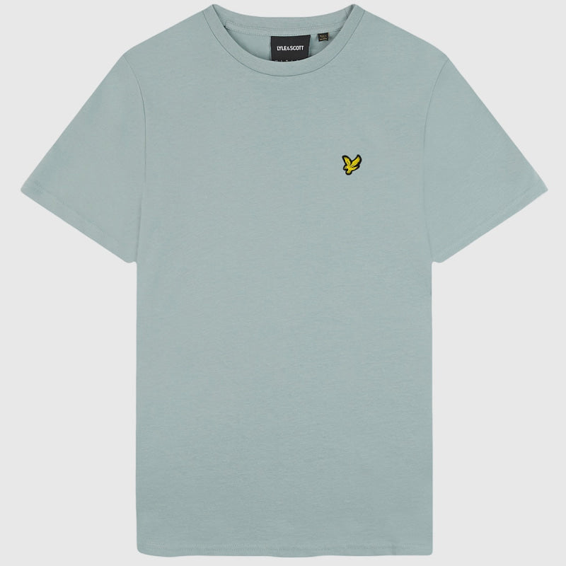 ts400vog-a19 plain t-shirt short sleeve lyle & scott polo slate blue crop5