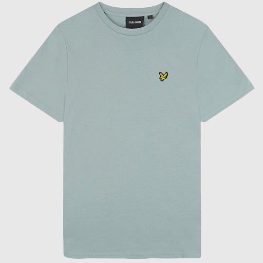 ts400vog-a19 plain t-shirt short sleeve lyle & scott polo slate blue crop5